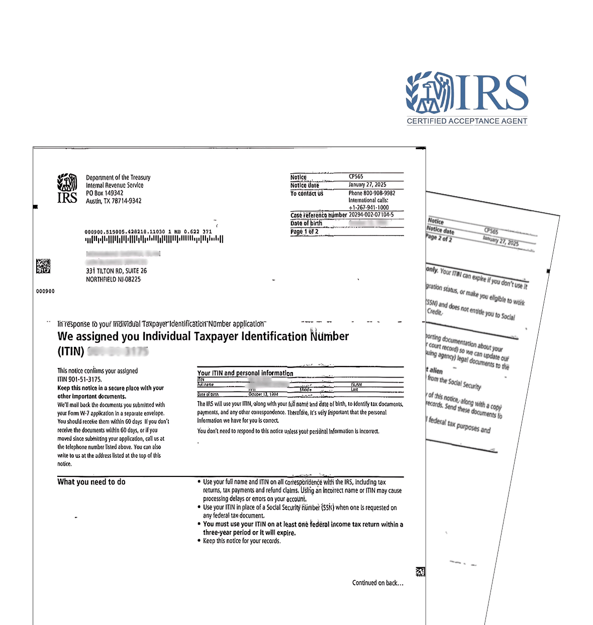 Apply for your ITIN 1