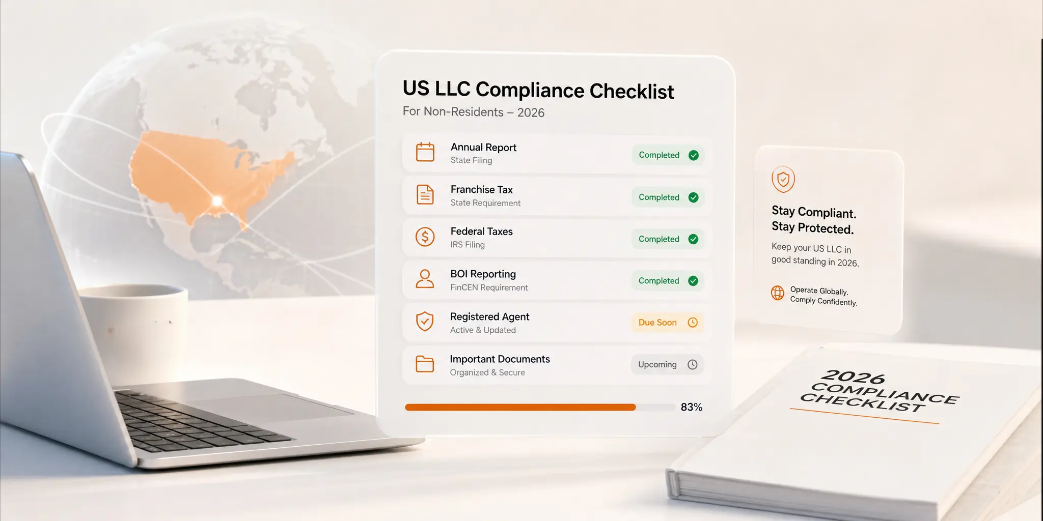 Home 47 Non-resident LLC owner working through annual compliance checklist to keep US LLC in good standing in 2026